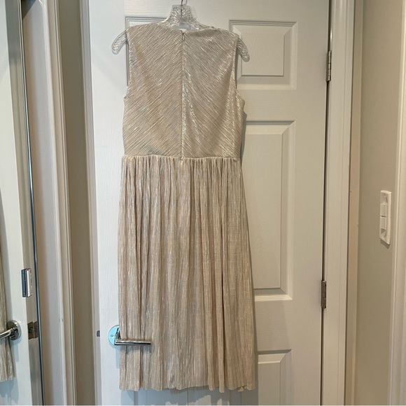 Stunning Anthropologie Ivy + Blue Metallic Shimmer Party Dress - Picture 2 of 5